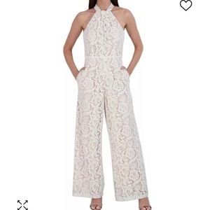 Julia Jordan White Ivory Jumpsuit